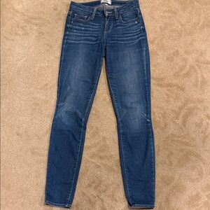 PAIGE Dark Blue Skinny Jeans